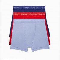 Чоловічий Нижня Білизна (Cotton Stretch 3-Pack Boxer Brief) 61816-02 Tomato/Soft Grape/Prepster Синій