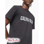 Мужская Футболка CALVIN KLEIN (Intense Power Crewneck T-Shirt) 61786-02 Черный/Белый Logo