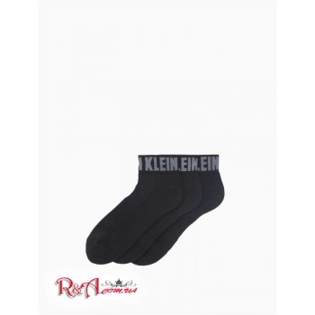Чоловічий Шкарпетки (Power Logo Quarter 3-Pack Socks) 62246-02 Чорний