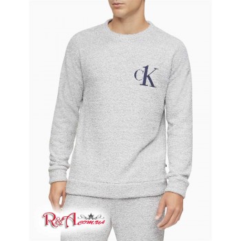 Мужской Свитшот (CK One Plush Sleep Sweatshirt) 61776-02 Dusk Серый Heather