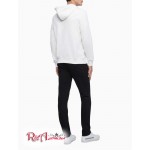 Мужское Худи CALVIN KLEIN (Monogram Logo Fleece Hoodie) 62637-02 Brillant Белый