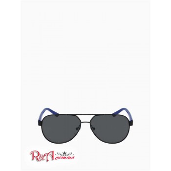 Чоловічі Сонцезахисні Окуляри (Satin Color-Pop Aviator Sunglasses) 28207-02 Чорний