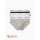 Мужское Нижнее белье (Modern Cotton Stretch 3 Pack Hip Brief) 65767-02 Серый Heather Черный Белый