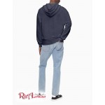 Мужское Худи CALVIN KLEIN (Relaxed Fit Logo French Terry Hoodie) 62627-02 Темный Slate