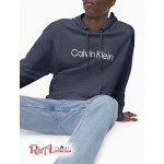 Мужское Худи CALVIN KLEIN (Relaxed Fit Logo French Terry Hoodie) 62627-02 Темный Slate