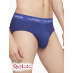 Мужское Нижнее белье CALVIN KLEIN (Cotton Stretch 3-Pack Hip Brief) 61827-02 Tomato/Soft Grape/Prepster Синий