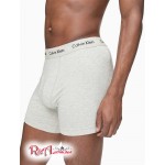 Мужское Нижнее белье CALVIN KLEIN (Cotton Stretch 5-Pack Boxer Brief) 45737-02 Серый Heather/Белый/Черный