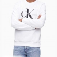 Мужской Свитшот (Monogram Logo Crewneck Sweatshirt) 62617-02 Блестящий Белый