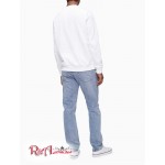 Чоловічий Світшот CALVIN KLEIN (Monogram Logo Crewneck Sweatshirt) 62617-02 Блискучий Білий