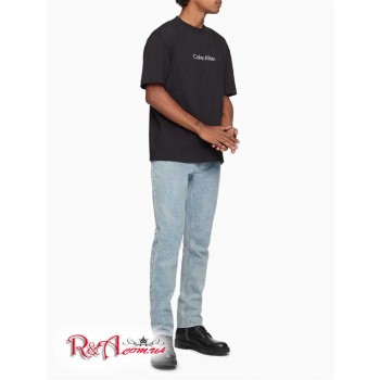 Мужские Джинсы (Slim Fit Light Blue Wash Jeans) 65747-02 Euphoria Серый Синий