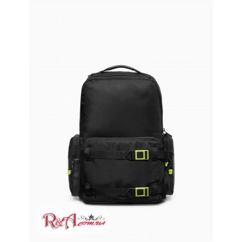 Чоловічий Рюкзак (Padded Nylon Zip Backpack) 62278-02 Чорний