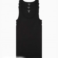 Чоловічий Танк (Cotton Classic 3-Pack Tank Top) 65838-02 Чорний