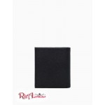 Мужской Бумажник CALVIN KLEIN (Micro Pebble Leather Monogram Logo Trifold Wallet) 62268-02 Черный