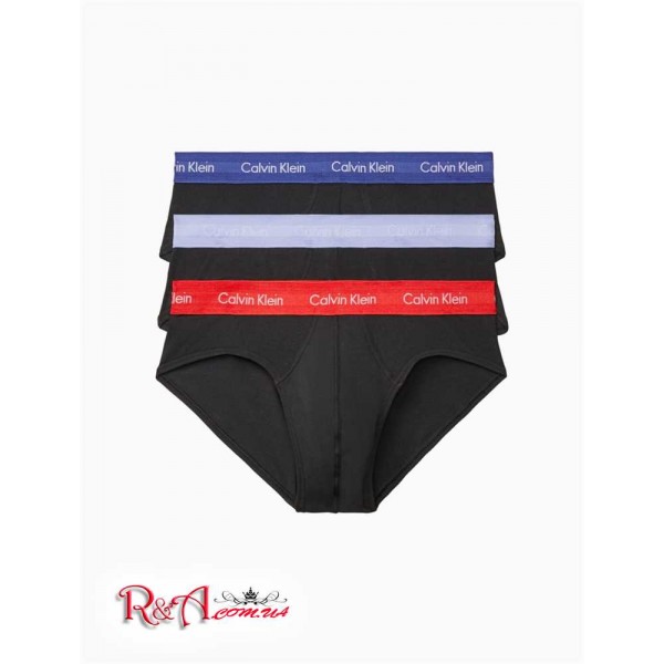 Мужское Нижнее белье CALVIN KLEIN (Cotton Stretch 3-Pack Hip Brief) 61828-02 Tomato/Grape/Синий