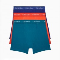 Чоловічий Нижня Білизна (Cotton Stretch 3-Pack Boxer Brief) 61818-02 Синій/ Кораловий/Topaz