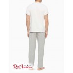 Мужская Футболка CALVIN KLEIN (Cotton Classics 5-Pack Crewneck T-Shirt) 61888-02 Белый/ Серый