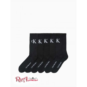 Чоловічий Шкарпетки (Monogram Logo 6-Pack Crew Socks) 65858-02 Чорний