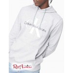 Мужское Худи CALVIN KLEIN (Monogram Logo Fleece Hoodie) 62638-02 Heroic Серый Heather