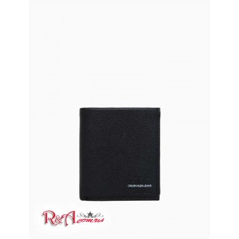Чоловічий Гаманець (Micro Pebble Leather Monogram Logo Trifold Wallet) 62268-02 Чорний