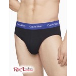 Мужское Нижнее белье CALVIN KLEIN (Cotton Stretch 3-Pack Hip Brief) 61828-02 Tomato/Grape/Синий