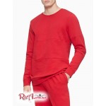 Мужской Свитшот CALVIN KLEIN (Gloss Logo Sleep Sweatshirt) 61768-02 Rustic Красный