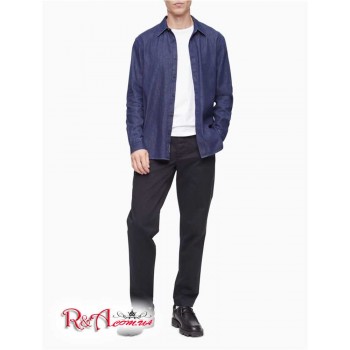 Мужская Рубашка (Indigo Rinse Denim Button Down Shirt) 62558-02 Синий