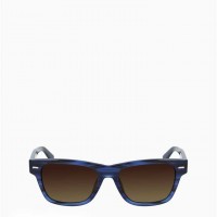 Мужские Солнцезащитные Очки (Modified Rectangle Sunglasses) 63109-02 Striped Синий Мужские Солнцезащитные Очки (Modified Rectangle Sunglasses) 63109-02 Striped Синий