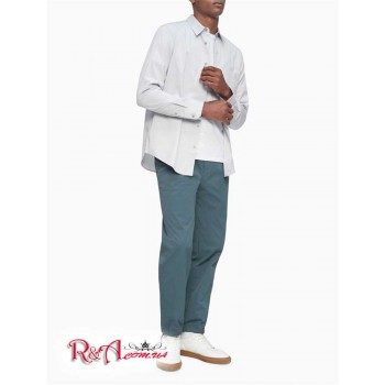 Мужская Рубашка (Solid Button-Down Easy Shirt) 62569-02 Quiet Серый