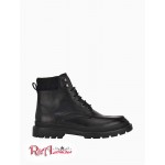 Мужские Ботинки CALVIN KLEIN (Trophy Leather Boot) 61699-02 Черный/ Темный Серый