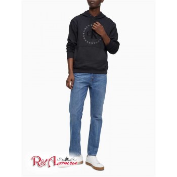 Мужское Худи (Circle Monogram Logo Hoodie) 62619-02 Черный Beauty