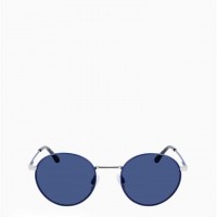 Чоловічі Сонцезахисні Окуляри (Minimal Metal Frame Round Sunglasses) 63149-02 Matte Військово-Морський
