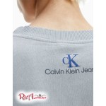 Мужской Свитшот CALVIN KLEIN (Recycled Cotton Double Monogram Logo Sweatshirt) 62639-02 Серый