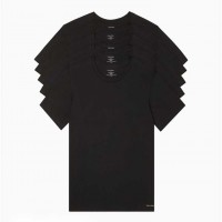 Чоловіча Футболка (Cotton Classics 5-Pack Crewneck T-Shirt) 61889-02 Чорний