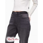 Женские Джинсы CALVIN KLEIN (Straight Fit High Rise Logo Waistband Jeans) 65690-02 Castlerock