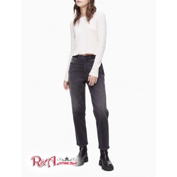 Женские Джинсы (Straight Fit High Rise Logo Waistband Jeans) 65690-02 Castlerock