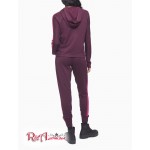 Женский Свитер CALVIN KLEIN (Knit Logo Tape Full Zip Hoodie Sweater) 62800-02 Burgundy/Raven