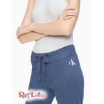 Женские Тренировочные брюки CALVIN KLEIN (Monogram Logo Slim Fit Jogger Sweatpants) 62720-02 Stonewпепельно-Серый Heather