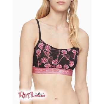 Женский Бралетт (CK One Glitter Unlined Bralette) 62080-02 Черный