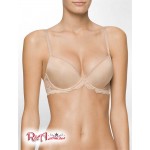 Женский Бралетт CALVIN KLEIN (Seductive Comfort Lace Push-Up Demi Bra) 46170-02 Desert