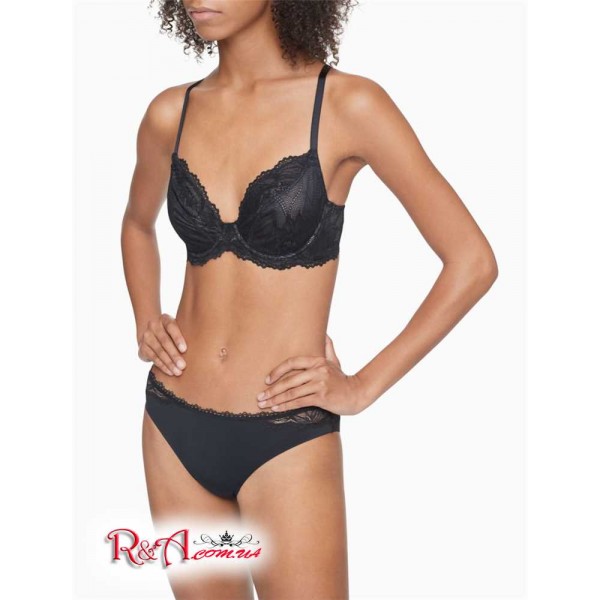 Жіночий Бралетт CALVIN KLEIN (Seductive Comfort Lotus Floral Unlined Bra) 62090-02 Чорний
