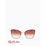 Женские Солнцезащитные Очки CALVIN KLEIN (Butterfly Thin Frame Sunglasses) 63140-02 Коричневый