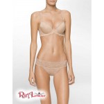 Женский Бралетт CALVIN KLEIN (Seductive Comfort Lace Push-Up Demi Bra) 46170-02 Desert