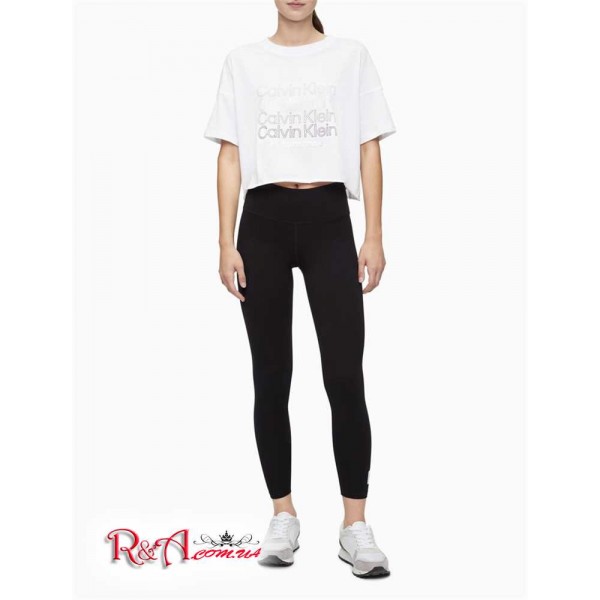 Женская Футболка CALVIN KLEIN (Performance Multi Logo Cropped T-Shirt) 63000-02 Белый