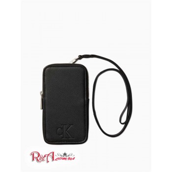 Жіноча Сумка Кроссбоди (Micro Pebble Monogram Logo Crossbody Phone Case) 65830-02 Чорний