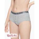 Женские Боди Шорты CALVIN KLEIN (Ultimate Cotton Boyshort) 46470-02 Серый Heather