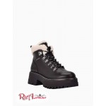 Женские Ботинки CALVIN KLEIN (Kristel Leather Lug Boot) 61741-02 Черный