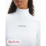 Женская Водолазка CALVIN KLEIN (Organic Cotton Slim Fit Turtleneck Top) 65661-02 Яркий Белый