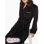 Жіночий Ремінь CALVIN KLEIN (Shawl Collar Logo Belted Robe) 65731-02 Чорний