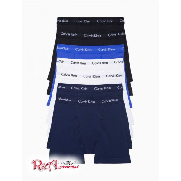 Женское Нижнее белье CALVIN KLEIN (Cotton Stretch 7-Pack Boxer Brief) 46021-02 Синий/Черный/Белый Мульти