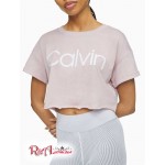 Женская Футболка CALVIN KLEIN (Performance Calvin Logo Cropped Boxy T-Shirt) 62951-02 Secret